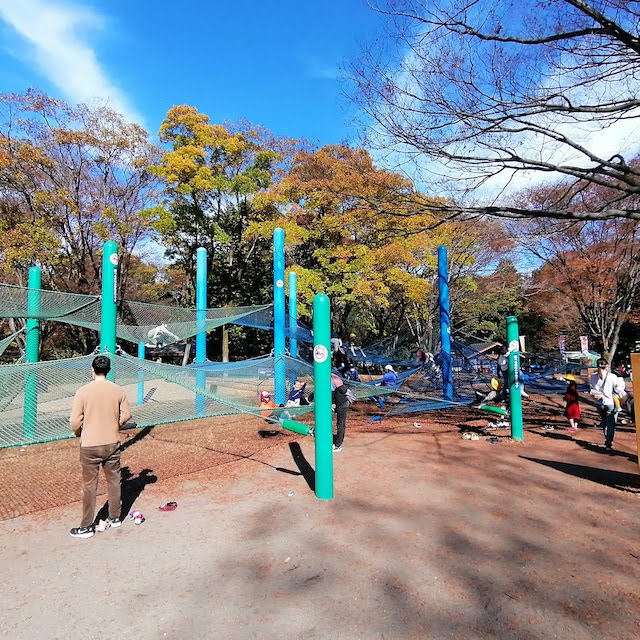 昭和記念公園こどもの森虹のハンモック
