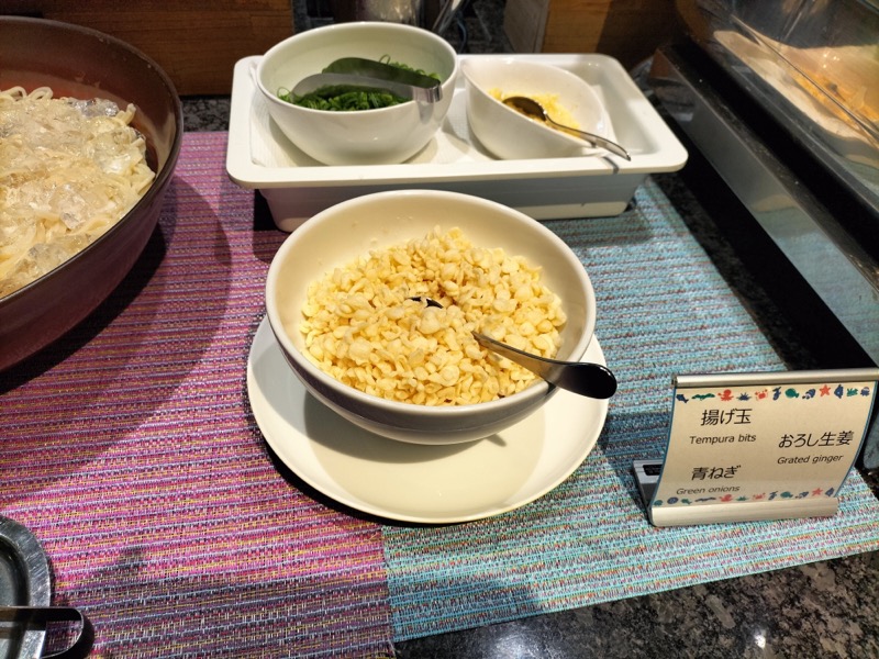 東京ベイ東急ホテル朝食ビュッフェ冷やしうどん