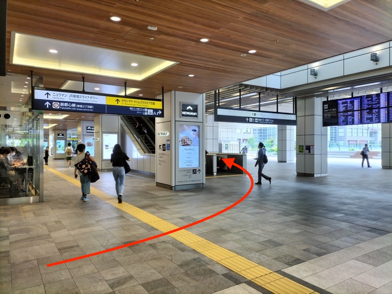 新宿駅新南口改バスタ新宿へのアクセス