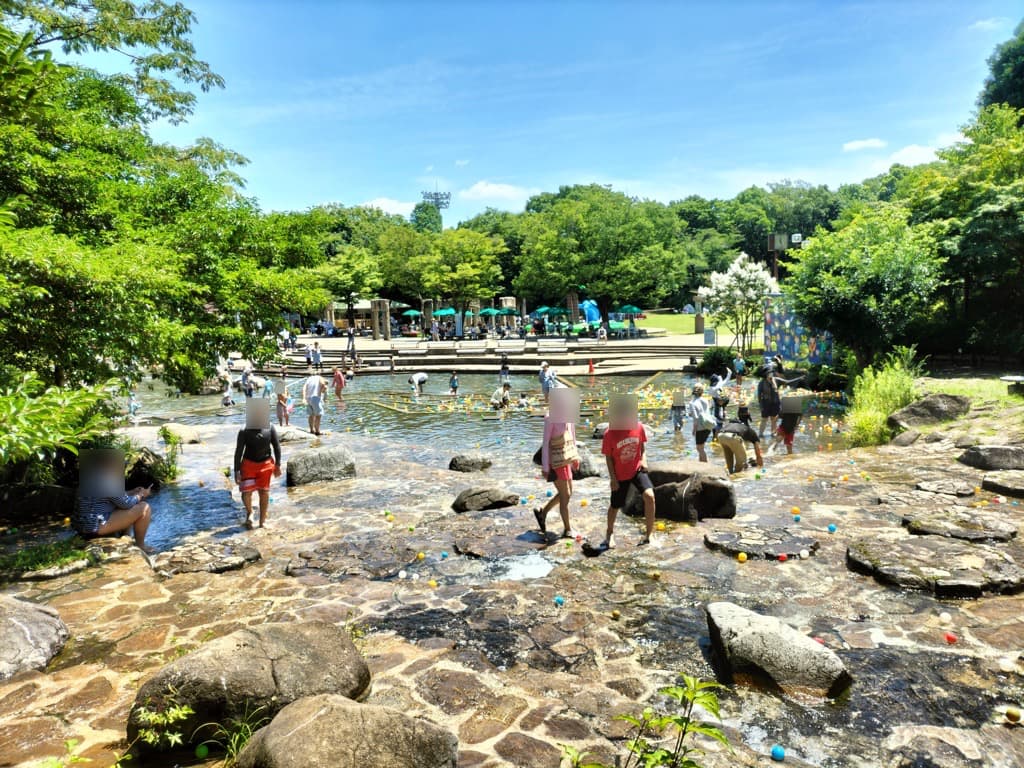 府中市郷土の森博物館水遊びの池