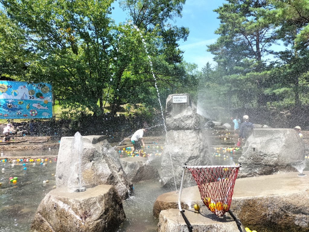 府中市郷土の森博物館水遊びの池