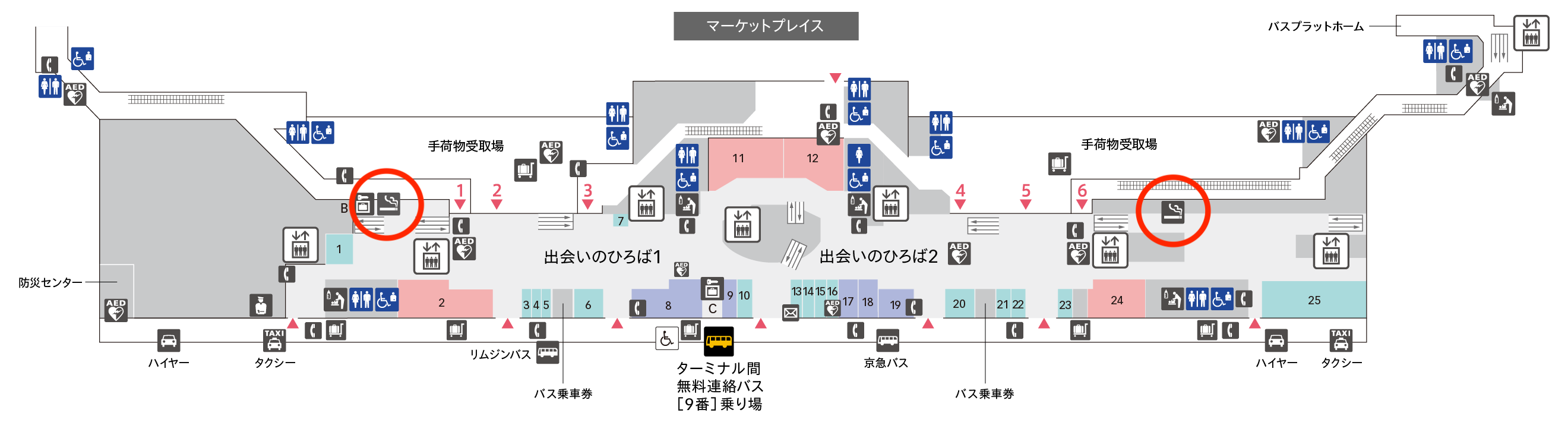 羽田空港第2ターミナル喫煙所1F
