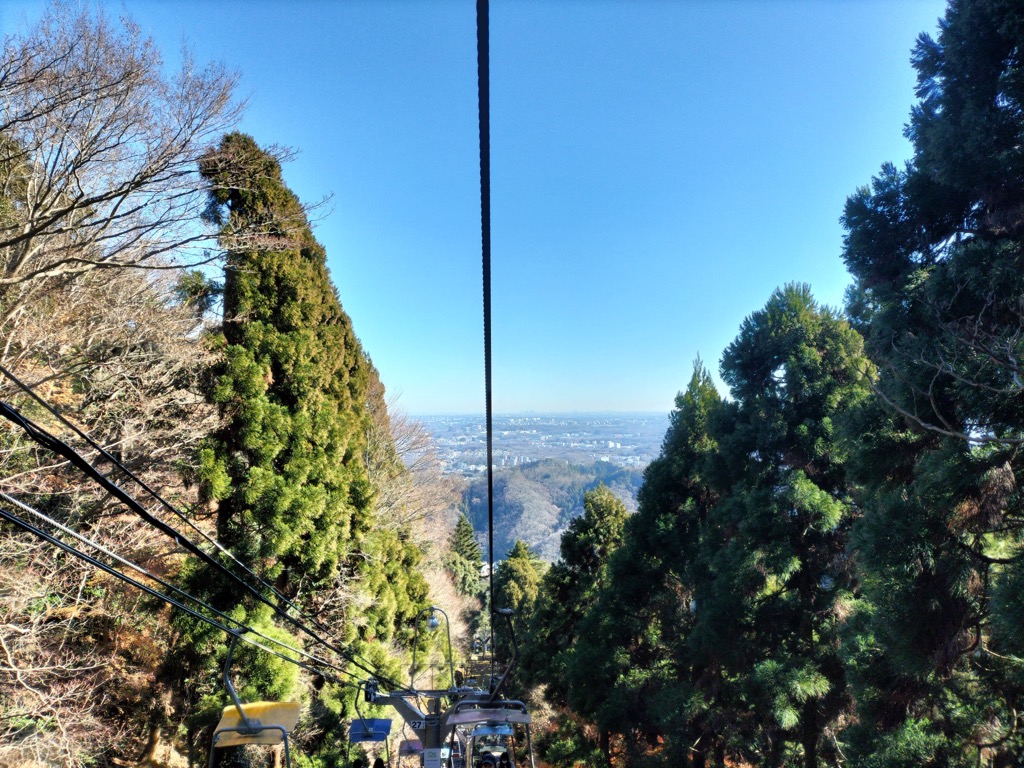 高尾山リフトからの景色