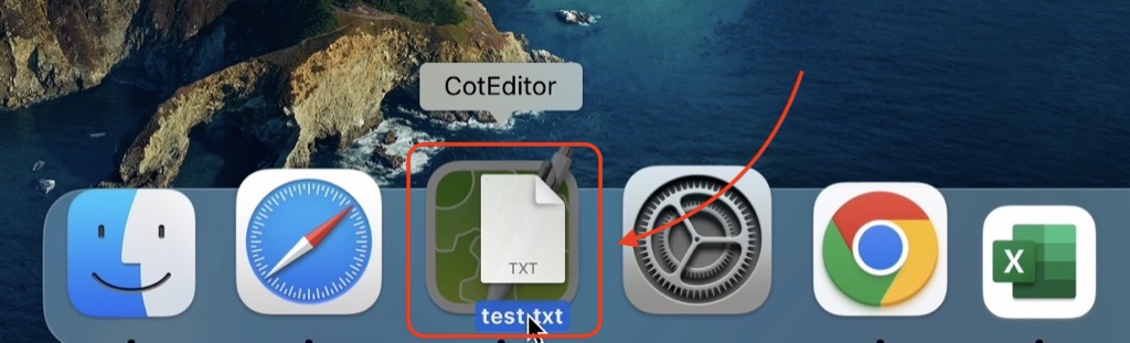 mac一時的に特定のアプリで開く方法
